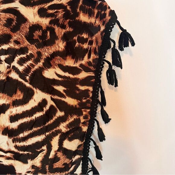 Bobbie Brooks Bundle of 2 Beach Pool Fringe edge Shawl Kimono Cardigan cover up - Picture 5 of 12